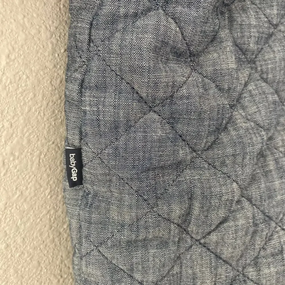 Baby Gap Chambray Quilted One Piece Teddy Ears Bunting - 0-3M